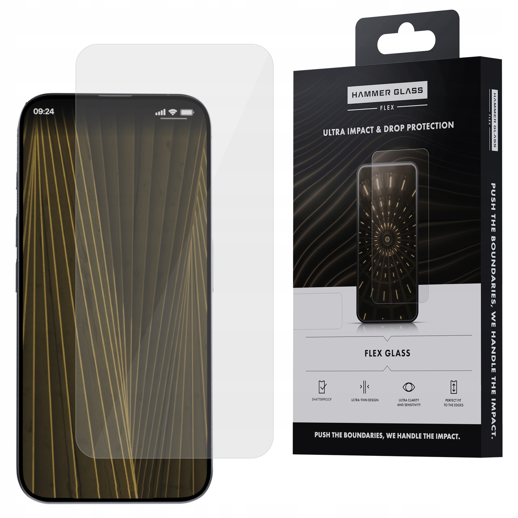 Szkło Hybrydowe Na Telefon Hammer Glass Wytrzymałe Do Iphone 15 Pro Max