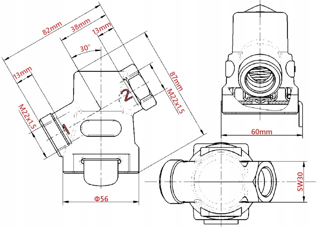 ZAWÓR FILTRA POWIETRZA NA PRZEWODZIE M22x1,5 D-35 Marka maszyny Bizon Case IH Claas DBautomotive Deutz-Fahr EXPARTO Fendt Ford JCB John Deere Lamborghini Landini Massey Ferguson MTZ Belarus New Holland Pronar Renault Same Smarland Unirol Univversal Ursus Zetor