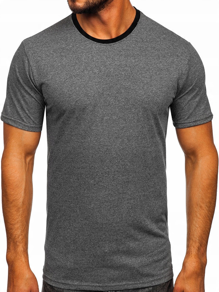 

T-shirt Bawełniany Ciemnoszary 0004 DENLEY_2XL