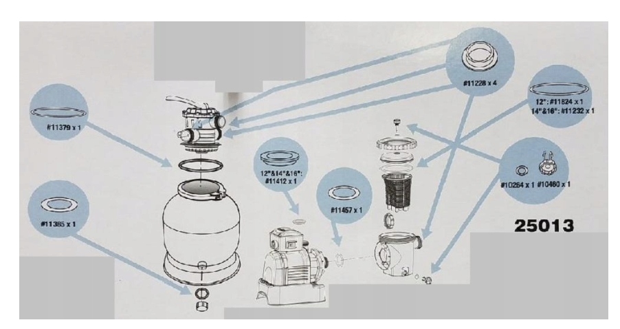 INTEX 11228 Uszczelka do Pomp filtrujących 38mm Marka Intex