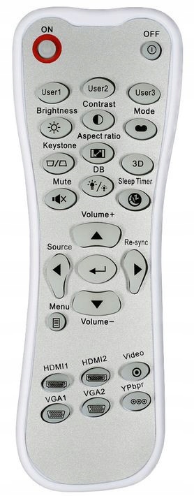 Dálkový Ovladač je náhradou za projektor Optoma HD141X