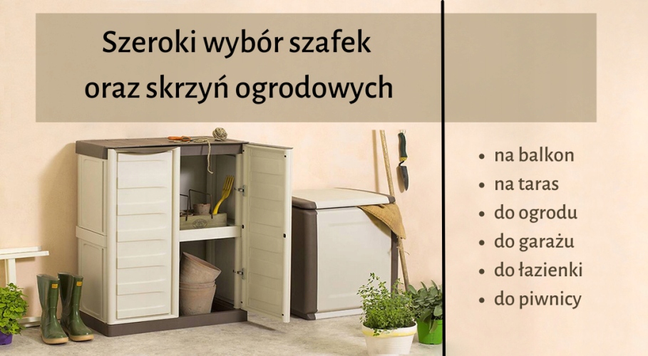 Szafka balkonowa gospodarcza - 68x37x90 cm Waga 10 kg