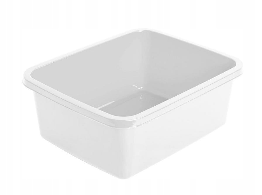 

Miska prostokątna Classic 8 l 33,7x26,8 cm biała