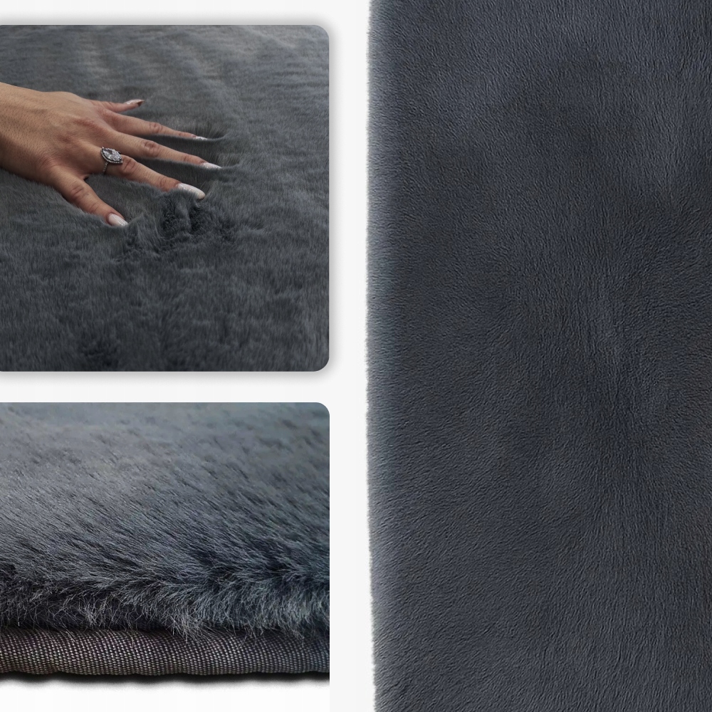 Koberec Měkký Bellarossa 80x150 Tmavě Šedý