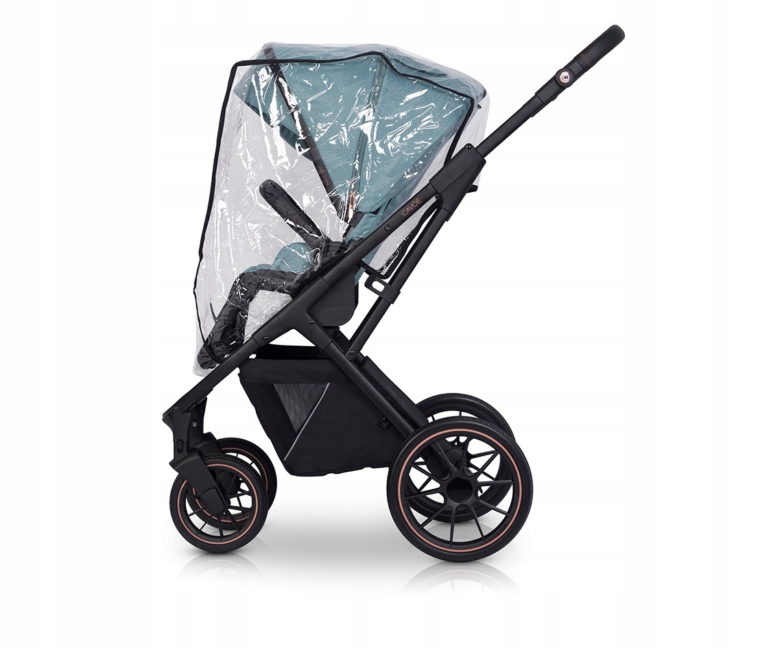 Wózek spacerowy CAVOE! AXO SHINE ! BOHO GREEN Głębokość produktu 95 cm