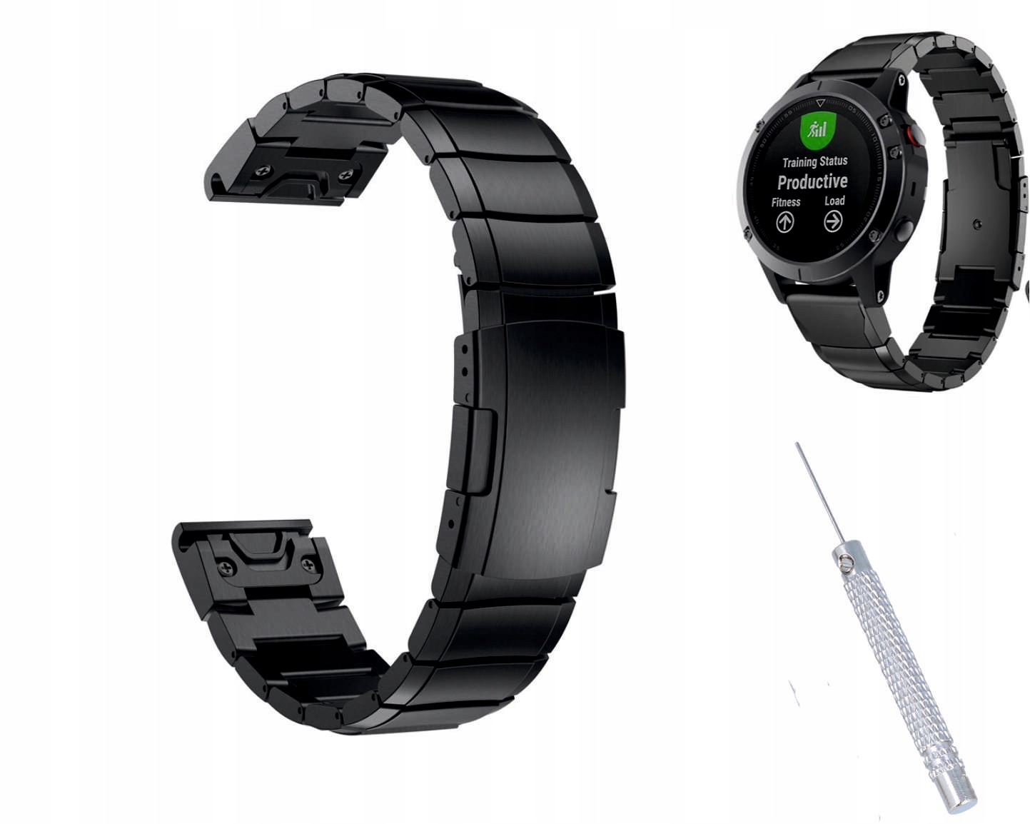 Náramek Pro Garmin Fenix 3 5X 6X 6x Pro 7X Solární Titanový Pásek Quickfit