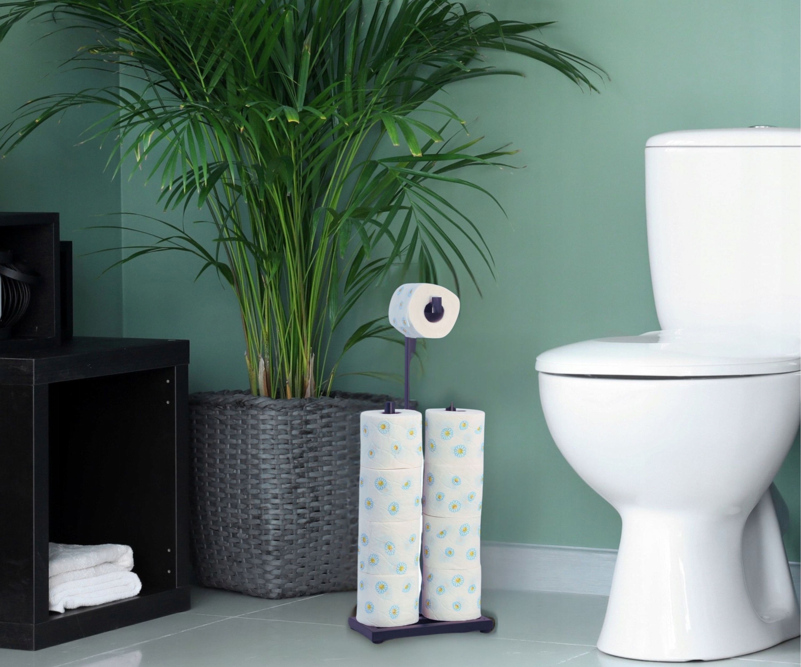 Stojak wieszak na PAPIER TOALETOWY zapas DO ŁAZIENKI czarny mat łazienkowy EAN (GTIN) 5904202156556