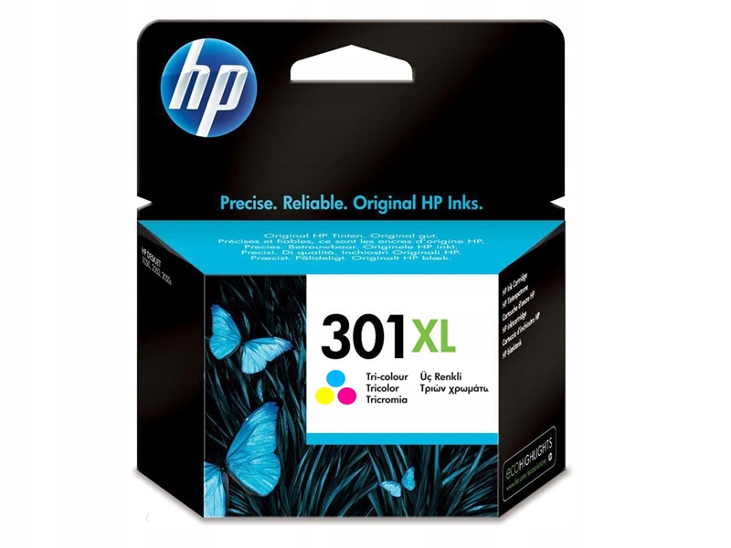 N Tusz, kartridż do Hp 301xl Cmy kolorowy 1050 2050 3050 1510 Długi Termin!