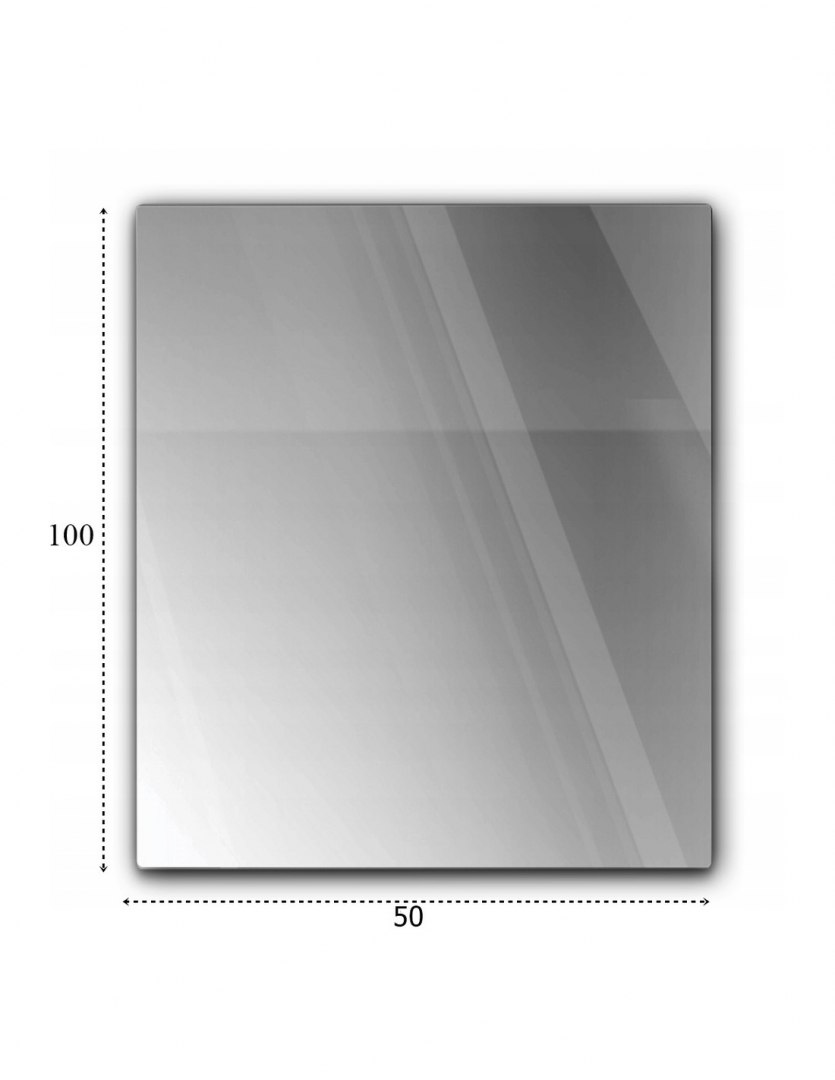 Szyba hartowana pod Piec lub Kominek 100x50 Grafit
