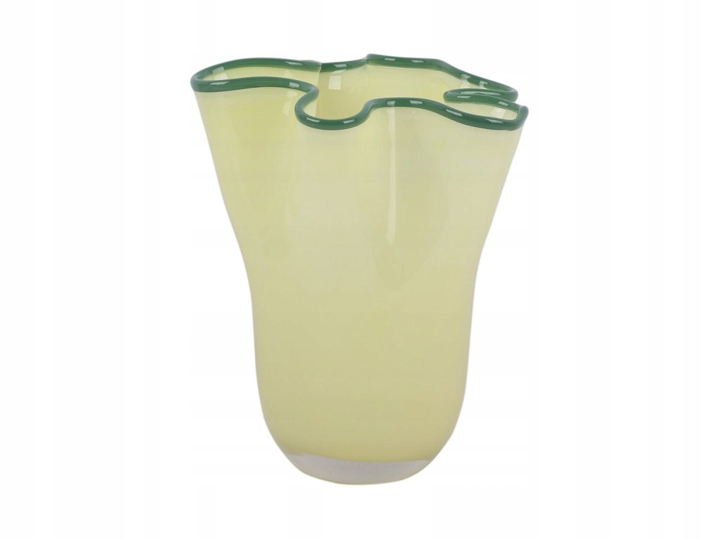 Skleněná váza Ruffles, 22 cm