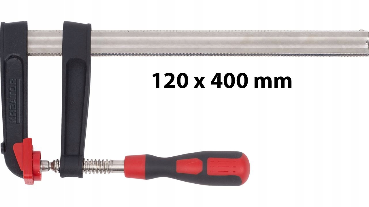Зажим столярный винтовой 120x400mm PROFI мастер