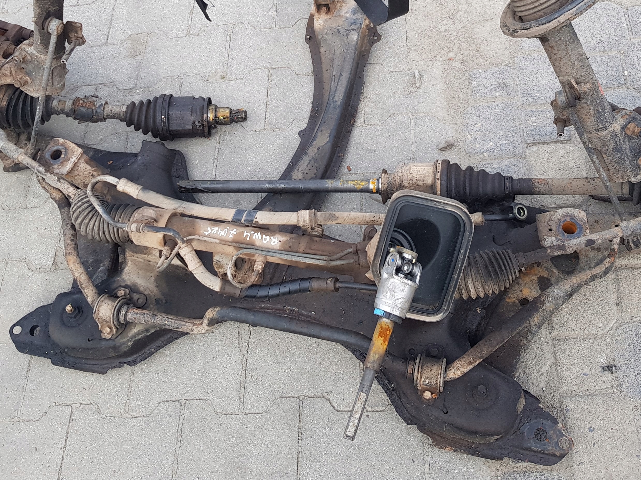 TOYOTA RAV4 II subframe axle beam axle beam front front
