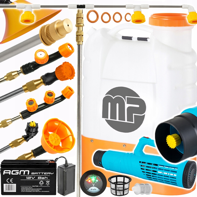 Opryskiwacz Akumulatorowy Elektryczny Plecakowy Ogrodowy 16L Turbo MP0350