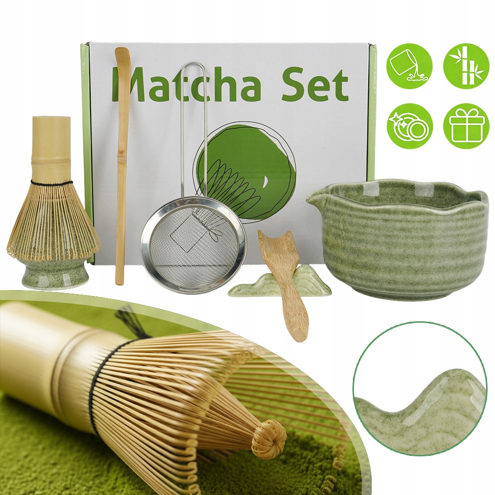 Zestaw do Japońskiej Herbaty 7-częściowy do Zestaw dla Miłośników Herbaty