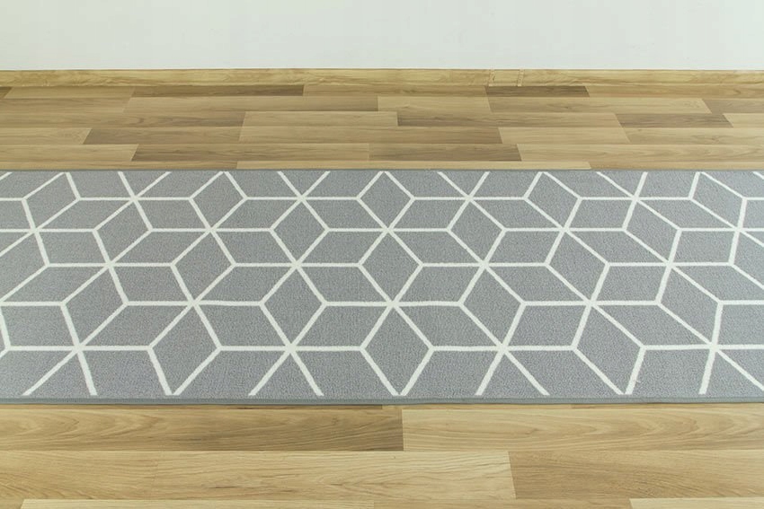 szer. 80 cm PODGUMOWANY CHODNIK ROMBY JASNY SZARY CUBES Długość 10 cm