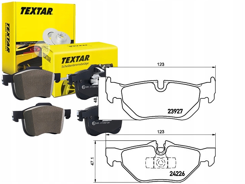 TEX2392701 Hamové Kostky Bmw Zadní 1/3/X1 04-15 Asistent řidiče #33
