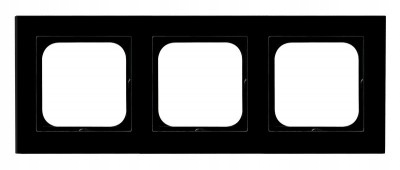 Ospel Sonata Trojitý rámik Čierne sklo R-3RG/32