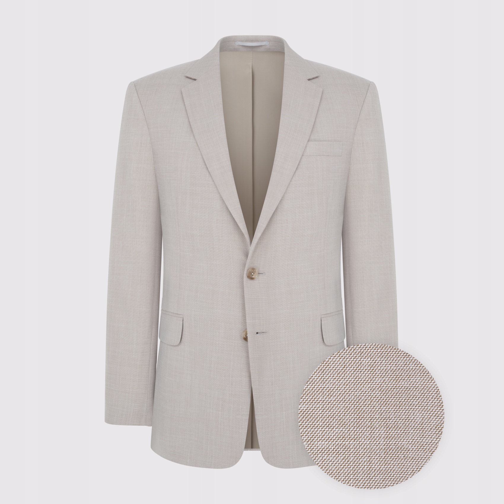 Hladká béžová sako Pako Lorente vel