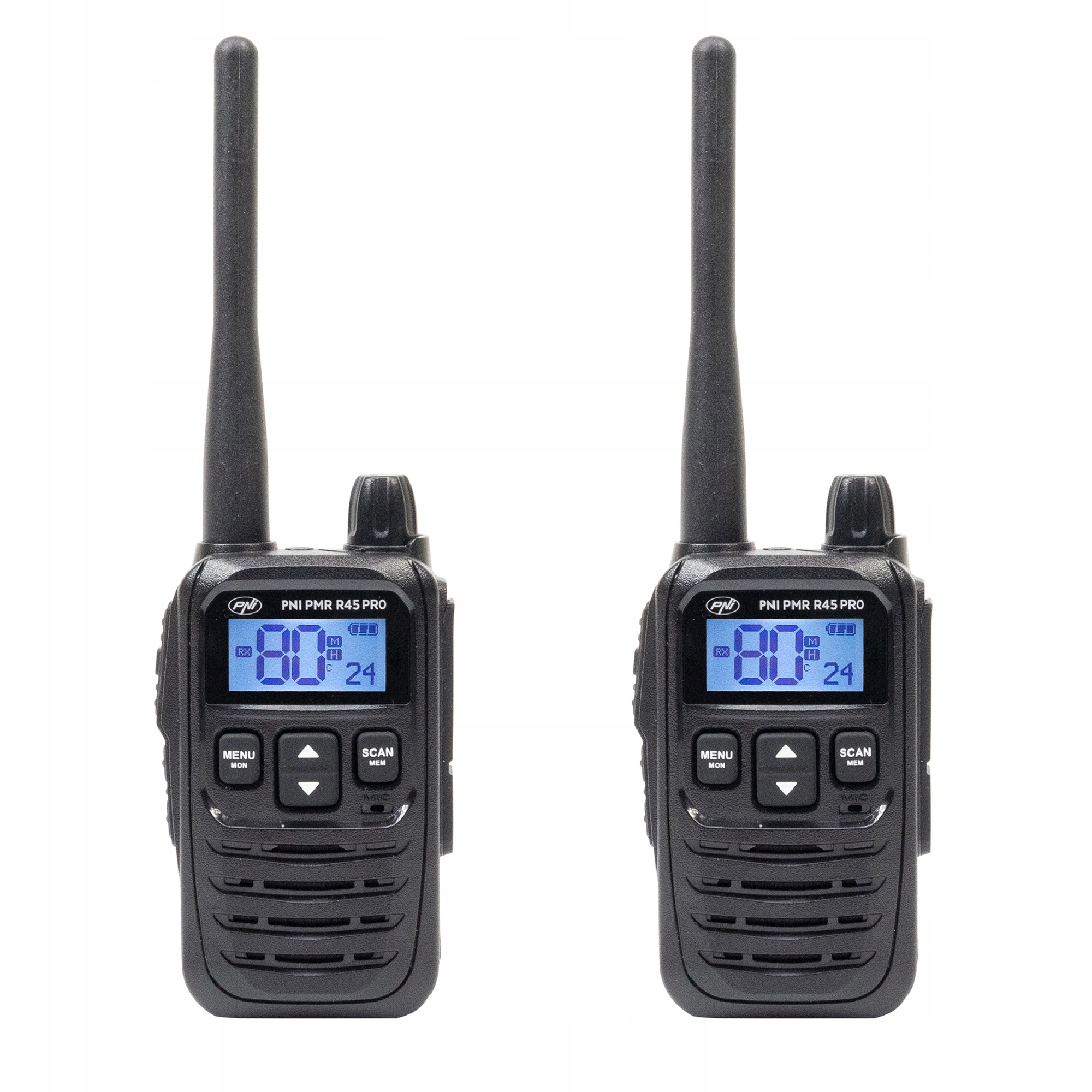 Súprava 2 prenosné rozhlasové stanice Pni Pmr R45 Pro 446MHz, 0.5W, 99CH pr