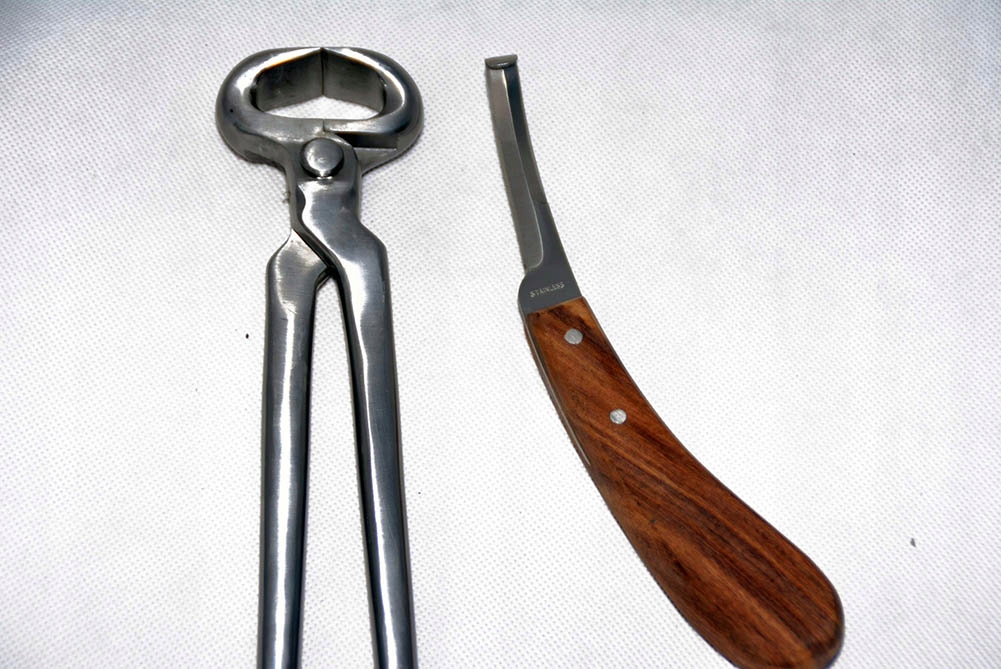 CĘGI OBCĘGI DO KOREKCJI KOPYT-38CM NÓŻ ZESTAW Model 7777