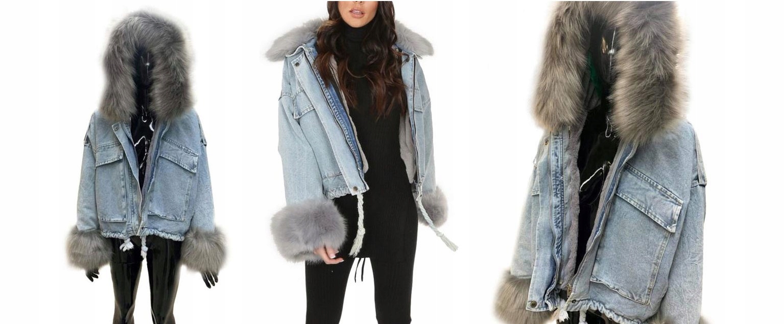 

Kurtka Jeansowa Z Futerkiem Katana Futerko Miś U