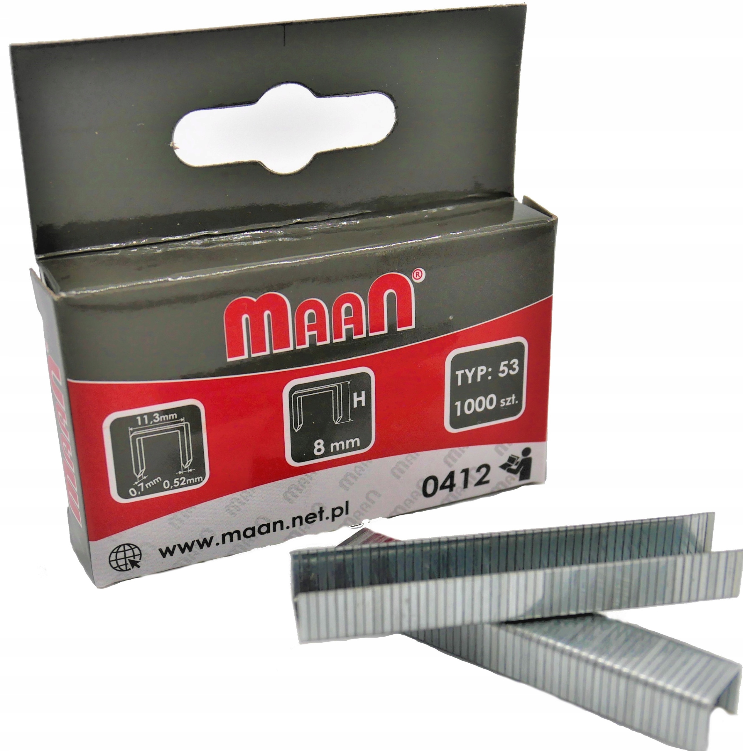 Zszywki T-53 wys 10 mm 1000szt