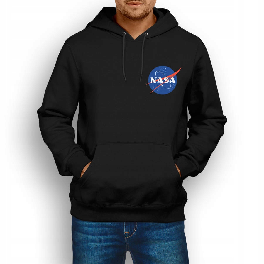 

Nasa bluza dresowa z kapturem kolor czarny 3XL