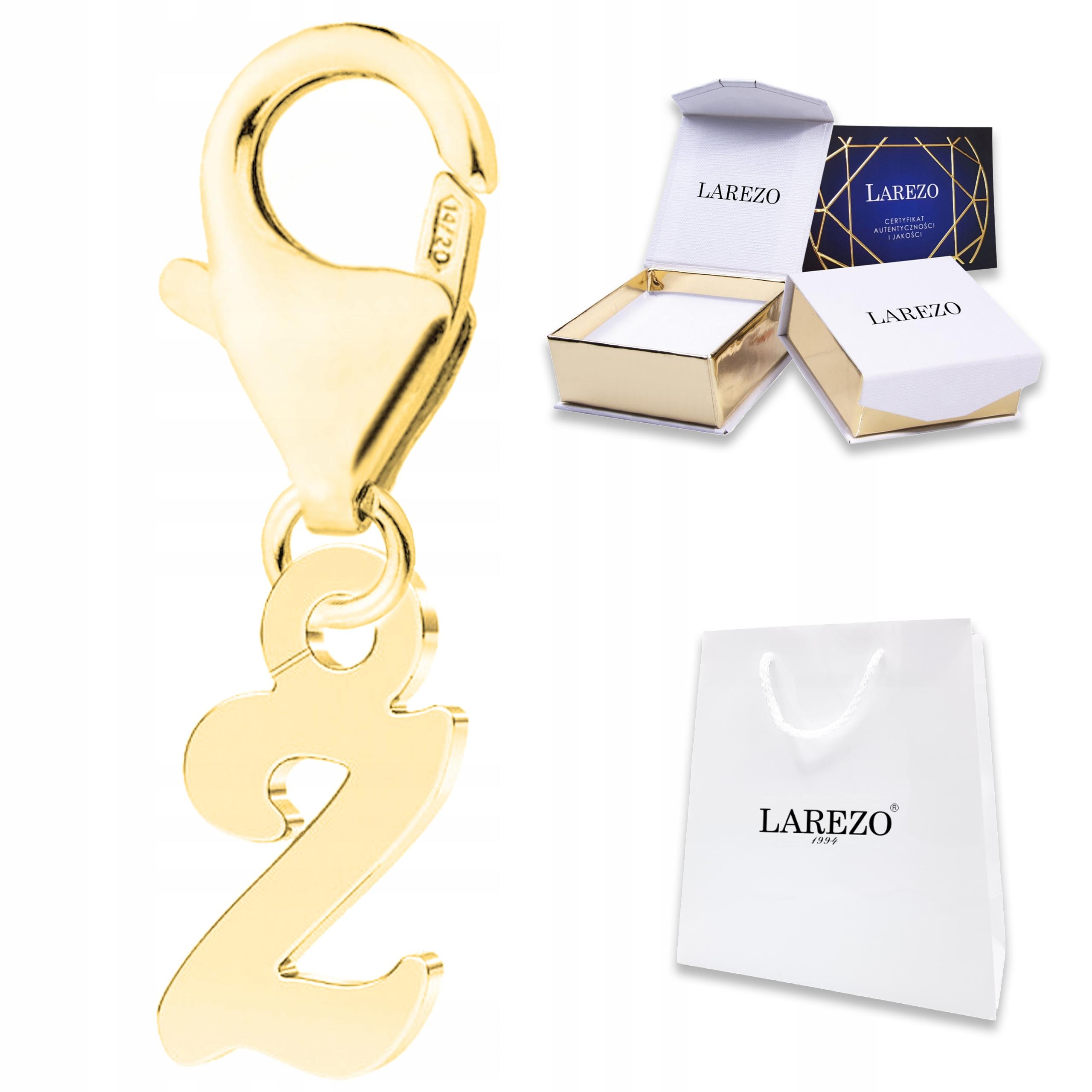 Zlatý závěsný přívěsek s písmenem Abeceda Iniciál Jméno Znamení Stříbro 925