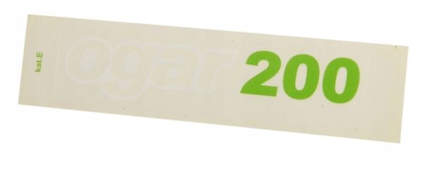 Naklejka pokrywy bocznej Romet Ogar 200 zielona