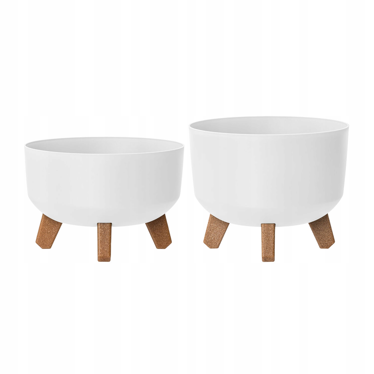 

Doniczki na nóżkach Donice okrągłe Białe 23,5 cm