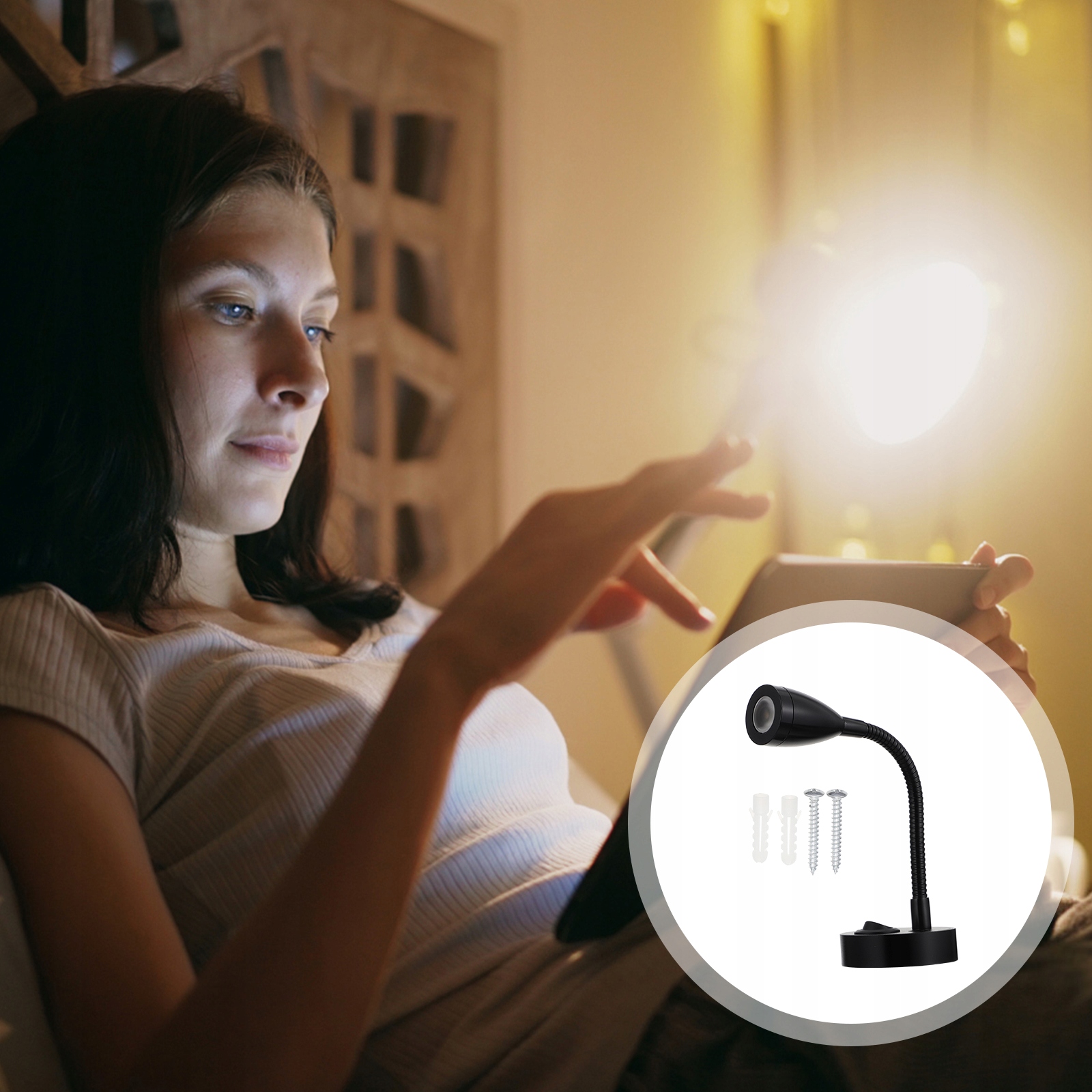 LAMPKA DO CZYTANIA RV WĄŻ REFLEKTOR ODCZYT JACHTU Model 25625