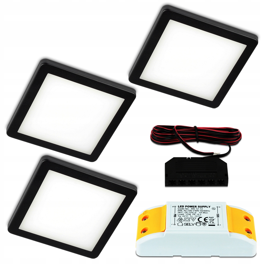 

Kpl 3X Lampa Podszafkowa Led Nad Blat Oczko Led