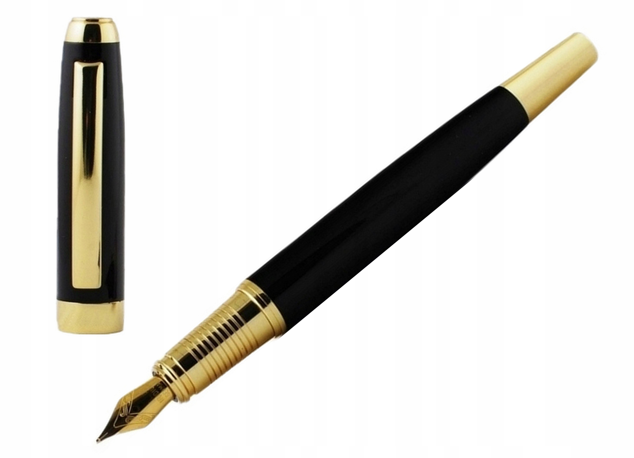 ПЕРЬЕВАЯ РУЧКА ЦЕЛЬНОМЕТАЛЛИЧЕСКАЯ GENUA BLACK GT DELUXE