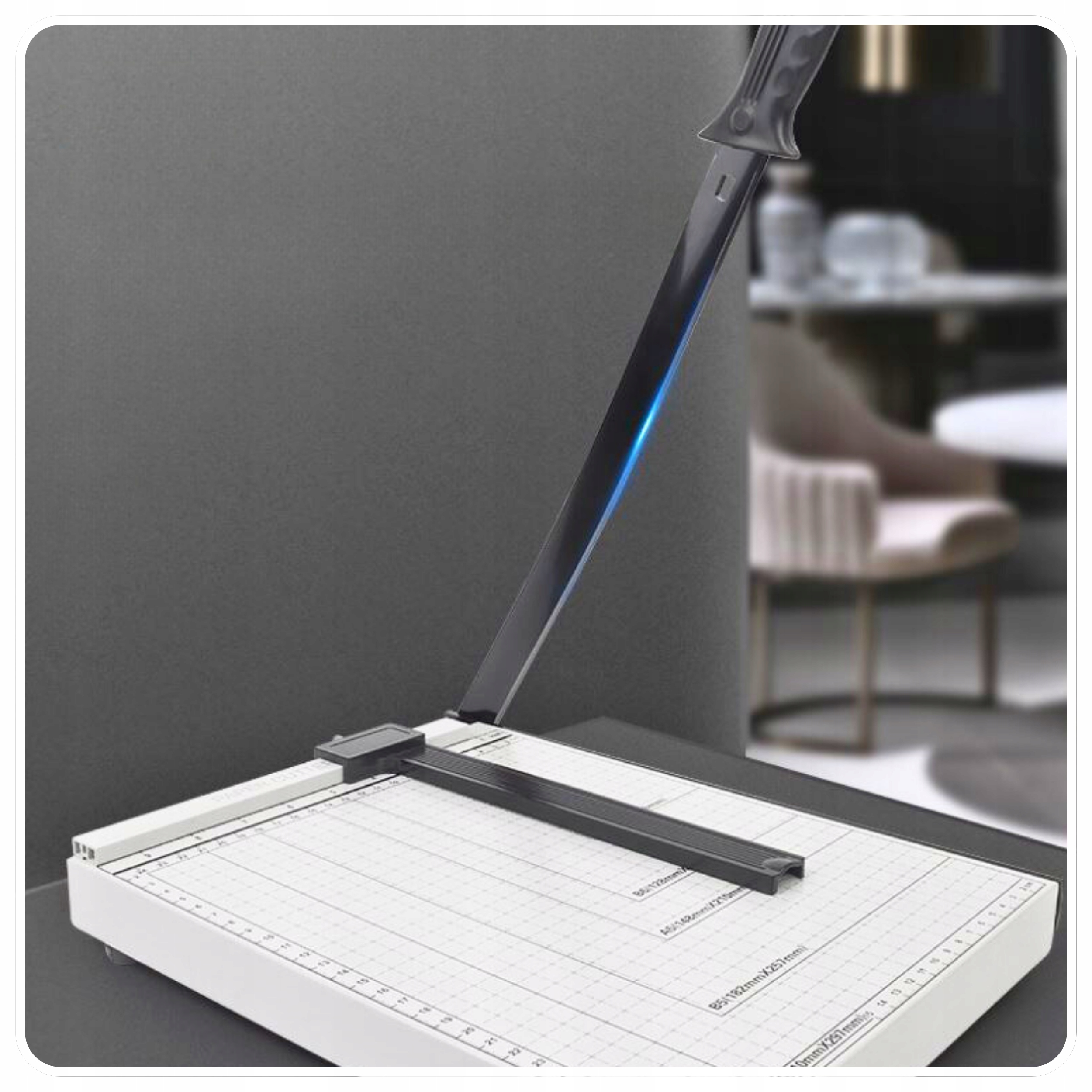 GILOTYNA TRYMER OBCINARKA MASZYNKA MASZYNA DO CIĘCIA PAPIERU A4 A5 METALOWA Kod producenta mocna profesjonalna gilotyna do cięcia