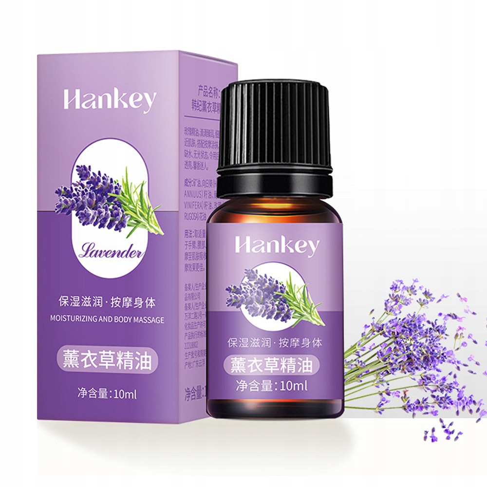 OLEJEK DO MASAŻU NATURALNY LAWENDA 10ML*5,WYSOKIEJ JAKOŚCI OLEJEK DO CIAŁA