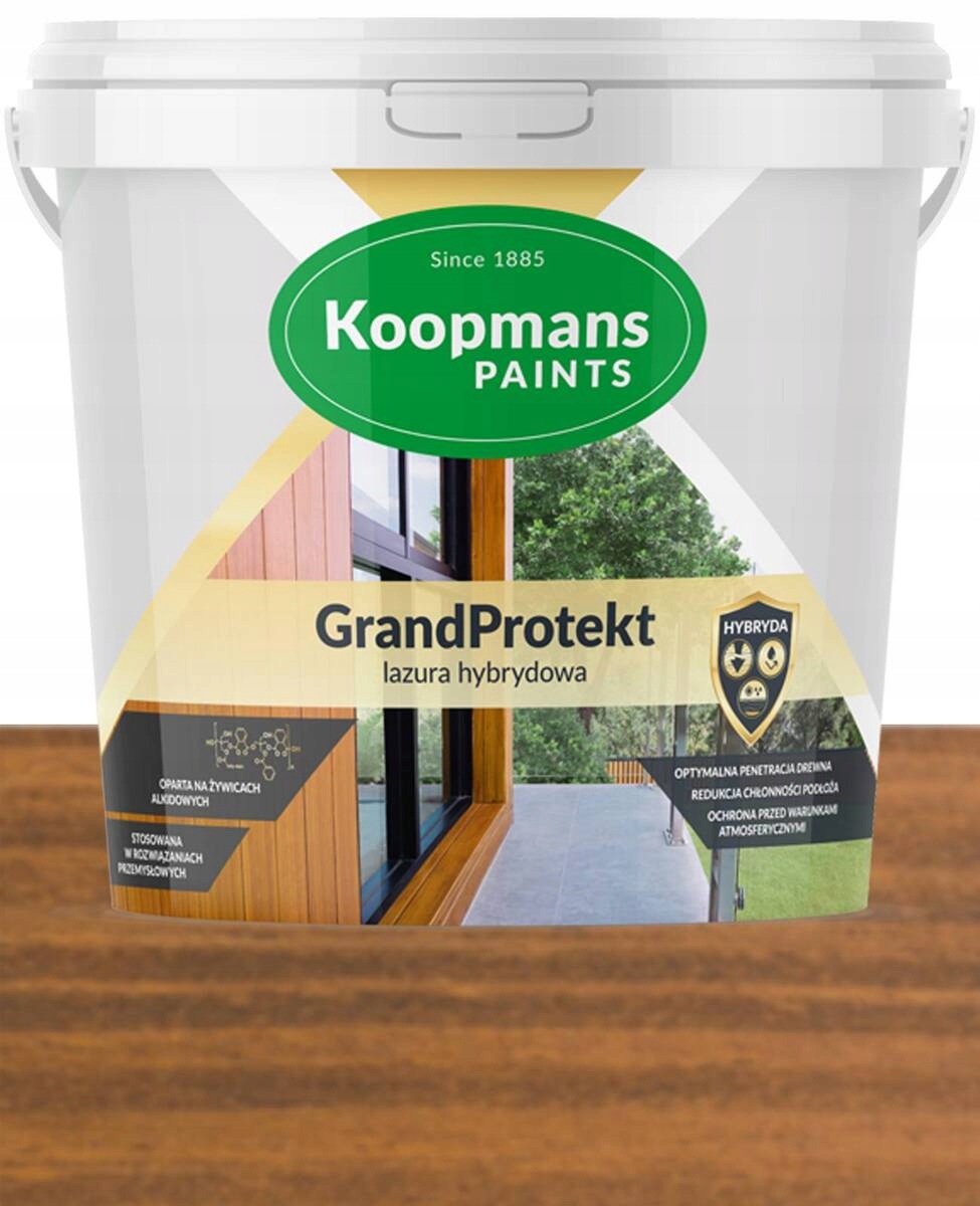 Koopmans GrandProtekt Lazura na dřevo 908 Palisandr světlý 10 l