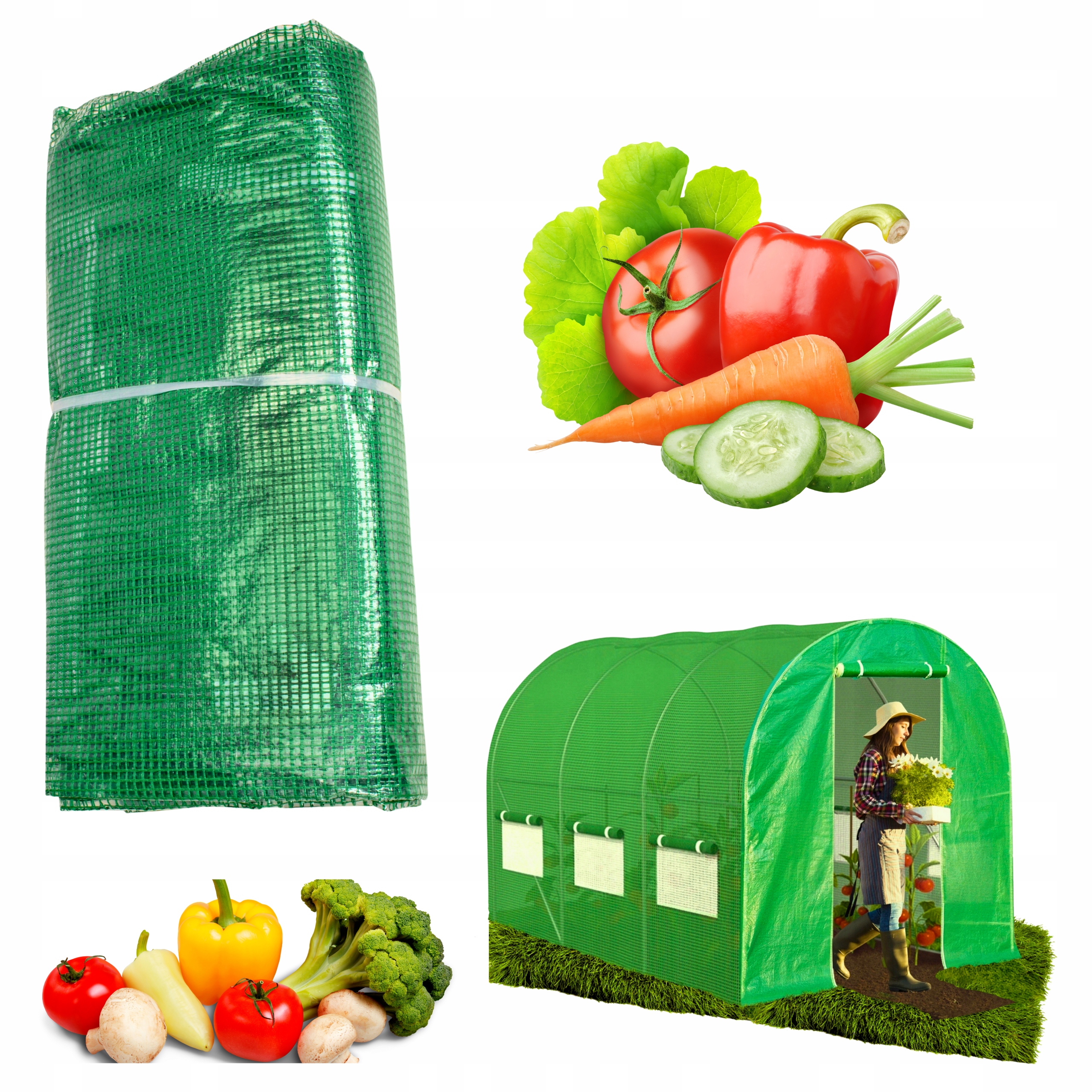 Fólie [6 m²] 3x2x2 m Pro Zahradní tunel Foliová fólie Vyztužená!