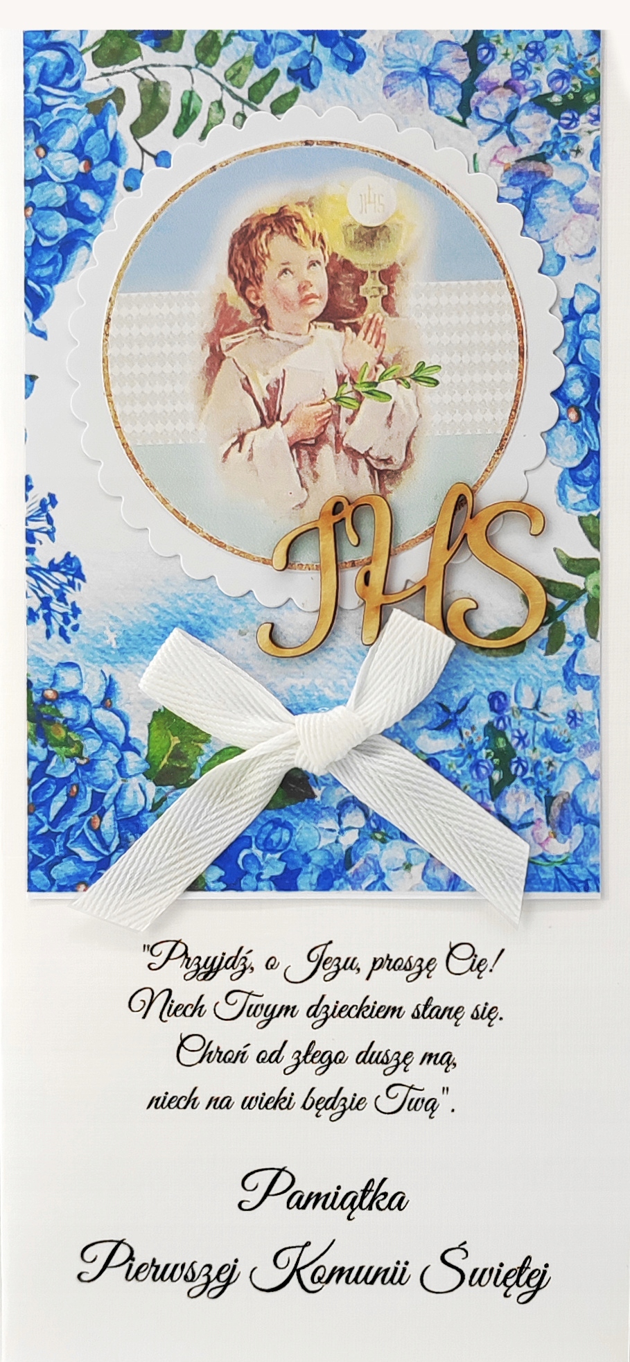 KARNET 160 - Pamiątka I Komunii Świętej chłopczyk
