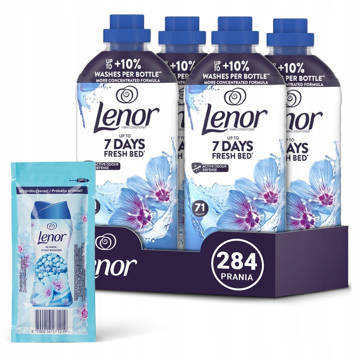 Zestaw Lenor Płyn do płukania Spring Awakening 284 prania 4x 1,49L