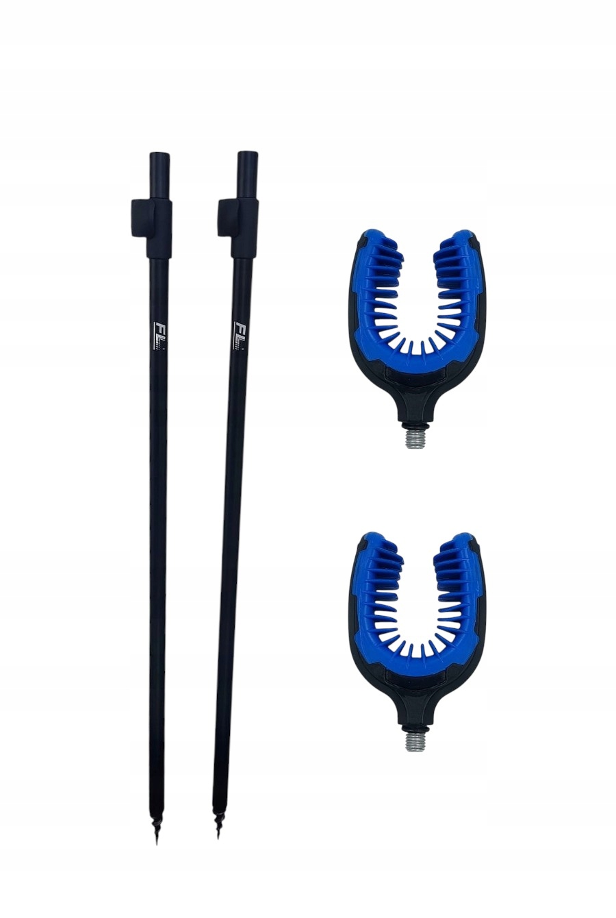 ZESTAW 2X PODPÓRKA WĘDKARSKA ALUMINIOWA 60/110CM + 2X WIDEŁKI ROD REST