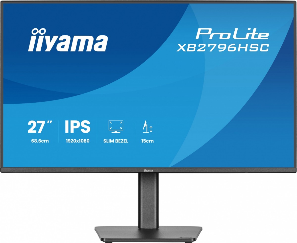 Monitor iiyama 27 cali XB2796HSC-B1 Ips Fhd Hdmi 144Hz Usb 3.2 Usb-c 2x2W
