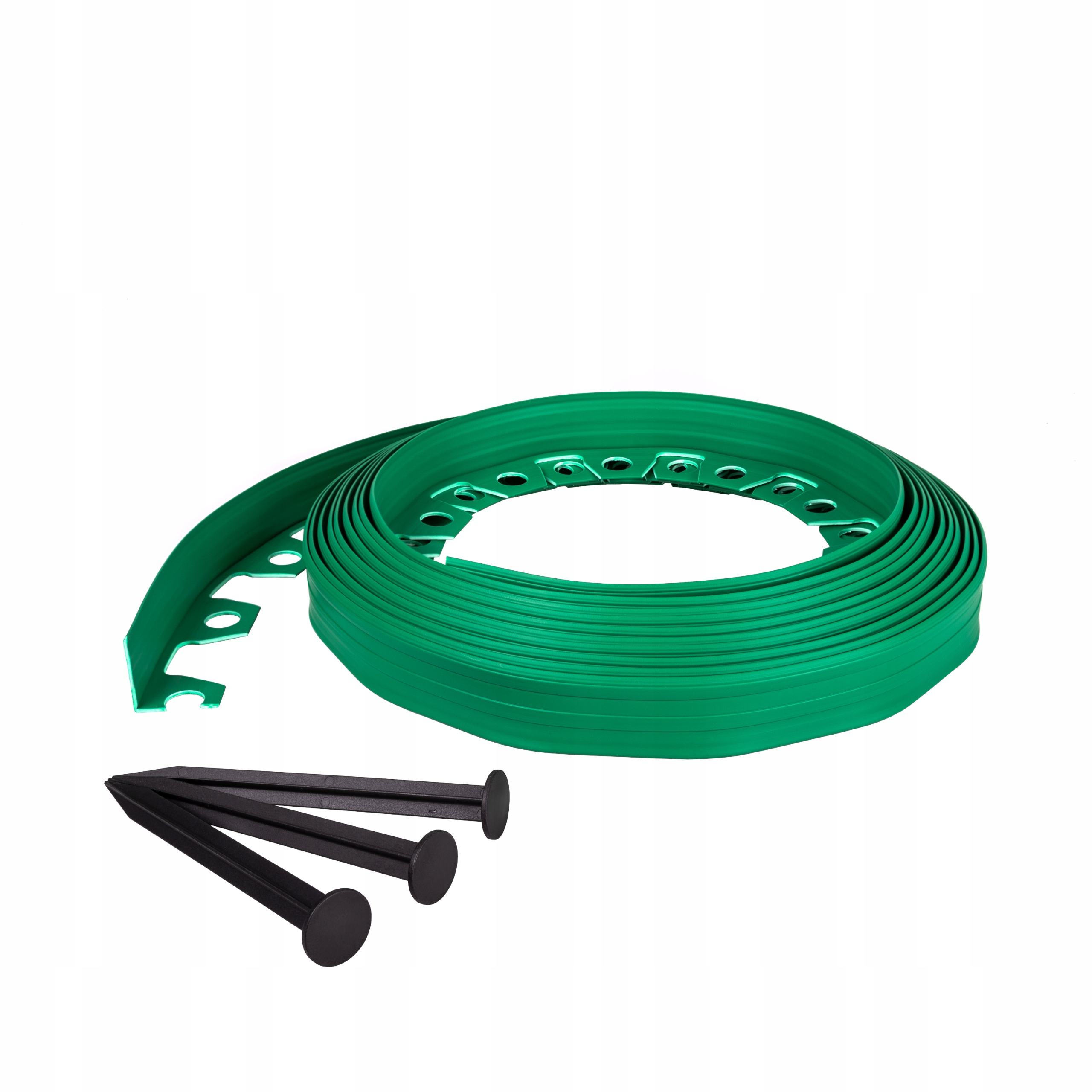 Zahradní lem z plast 5x10 m zelený 4 cm