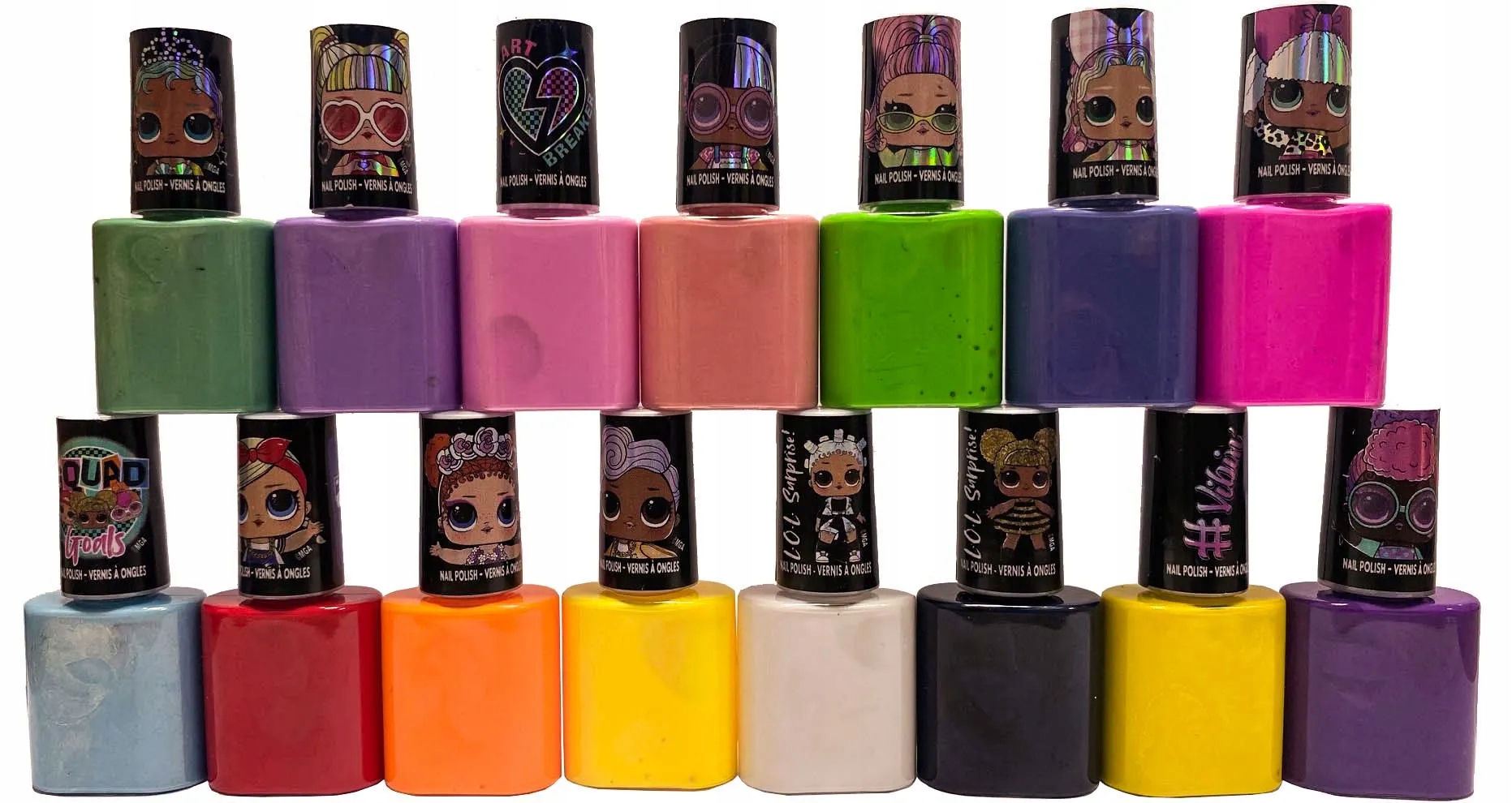 LAKIERY DO PAZNOKCI DLA DZIECI Z LOL TOWNLEY NAKLEJKI 6714 Kod producenta 6714