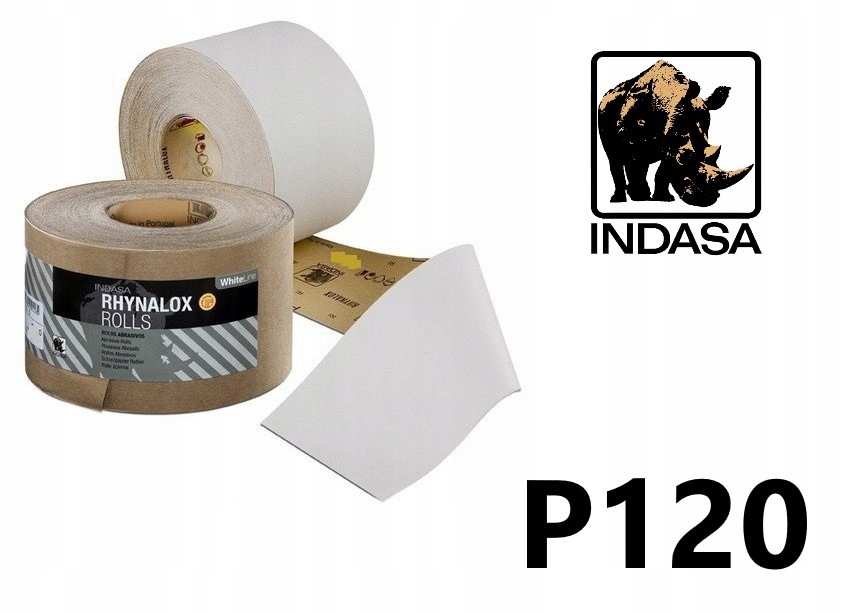 Papier ścierny INDASA WHITE 115 mm P120 METR