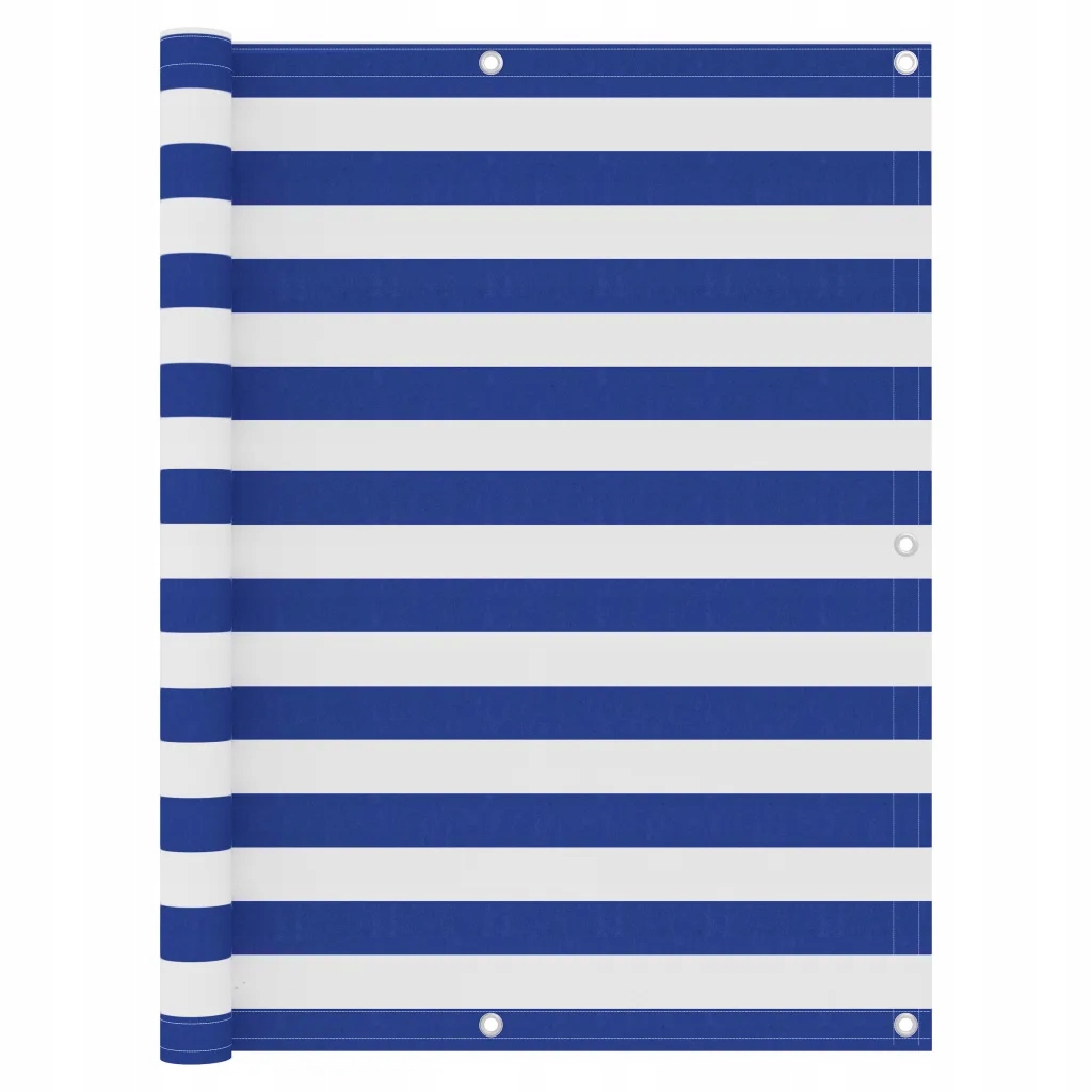 Boční markýza Oxford s Pu povlakem, voděodolná, bílo-modrá, 120x60