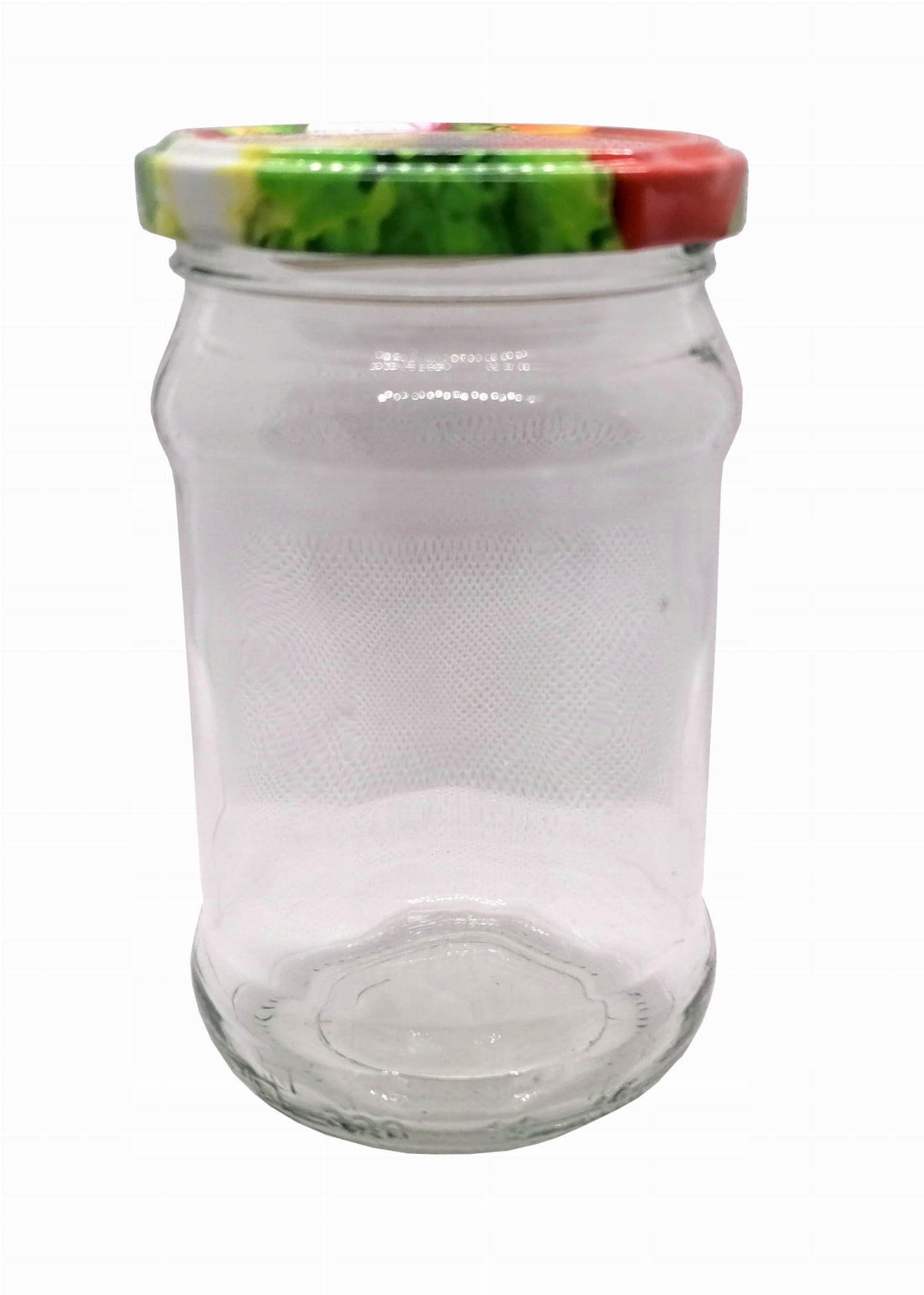 

Słoik 300ml kolorowa zakrętka fi66 na Owoce Warzyw