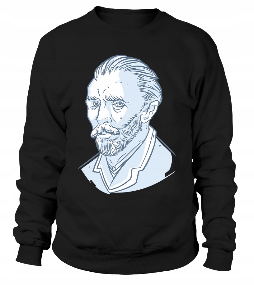 Dámská Mikina s portrétem Van Gogha, velikost XL, černá