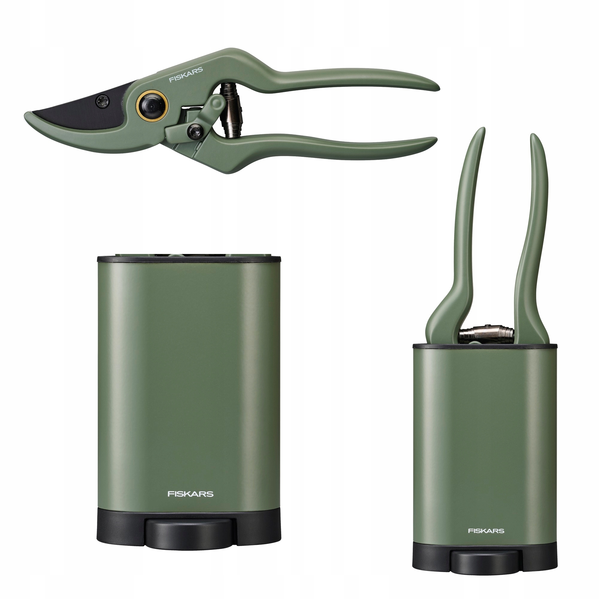 Fiskars Plant Care Sekator nożycowy do roślin doniczkowych kwiatów pojemnik