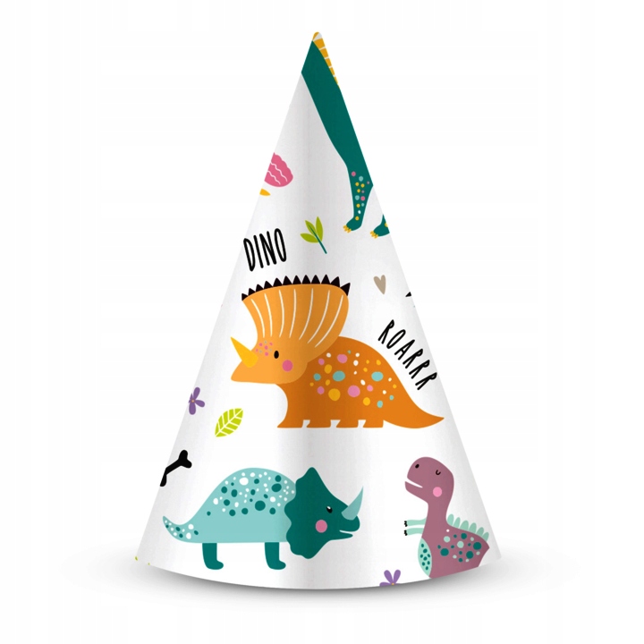 

Czapeczki Dinozaury 6 szt.