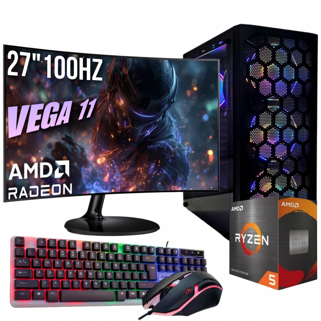 Set Počítač 27"100Hz |ryzen 5|VEGA 11|16GB|512GB|WIN 11